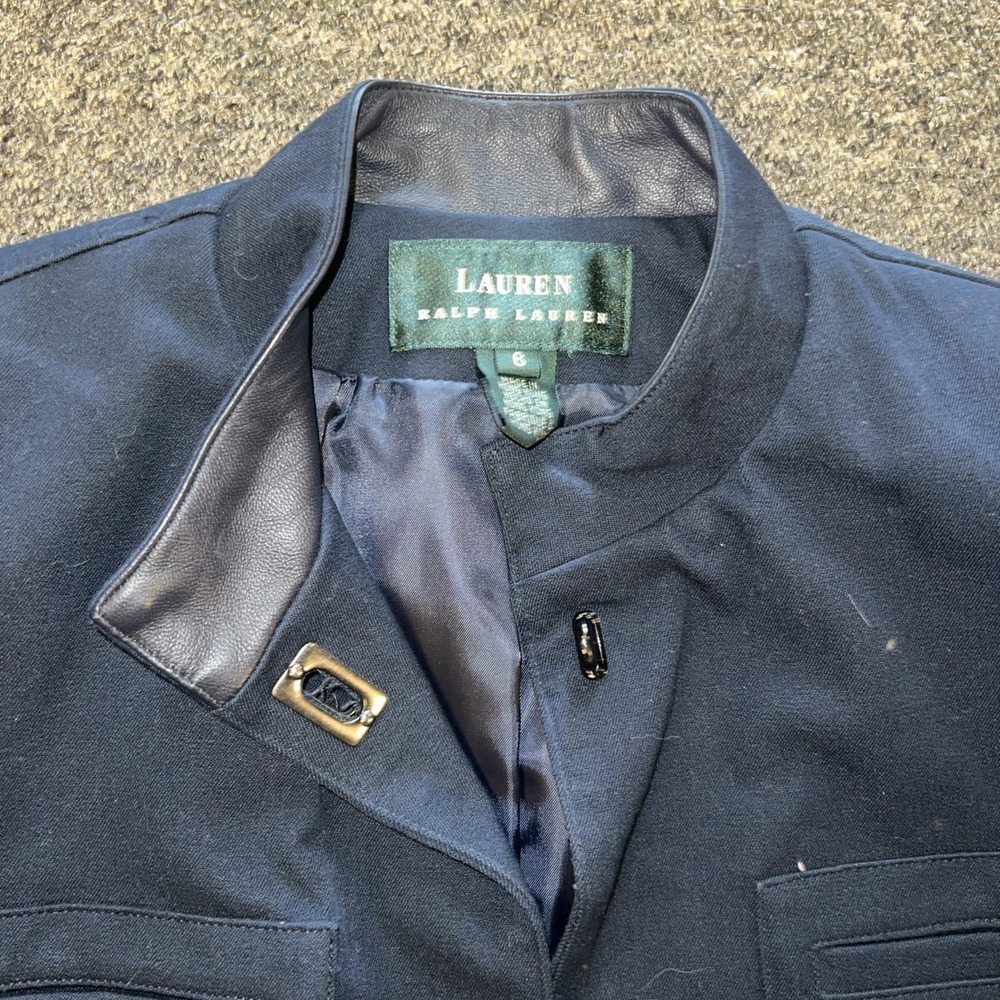 Lauren Ralph Lauren Jacket Military Equestrian Women's Size 8 Petite Vintage - Picture 3 of 7